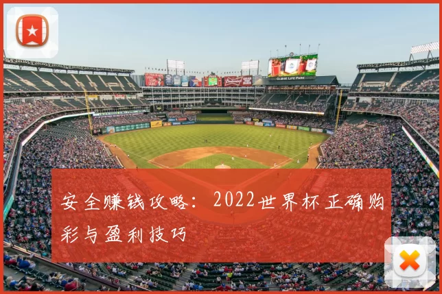 安全赚钱攻略:2022世界杯正确购彩与盈利技巧