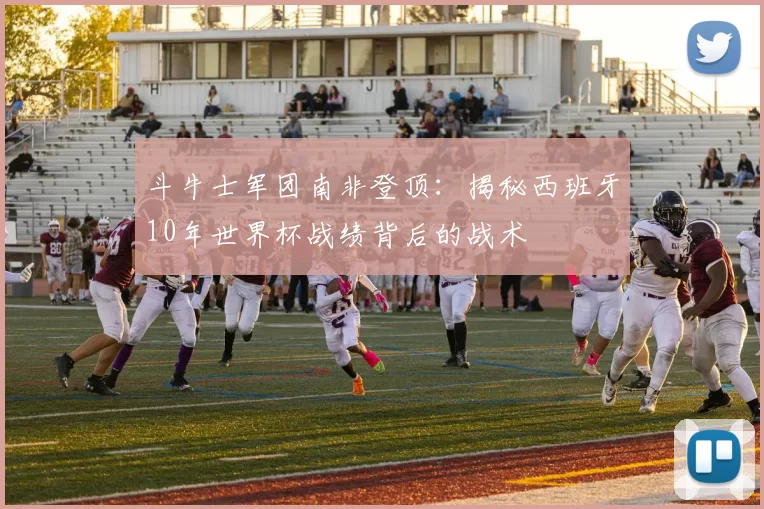 斗牛士军团南非登顶:揭秘西班牙10年世界杯战绩背后的战术